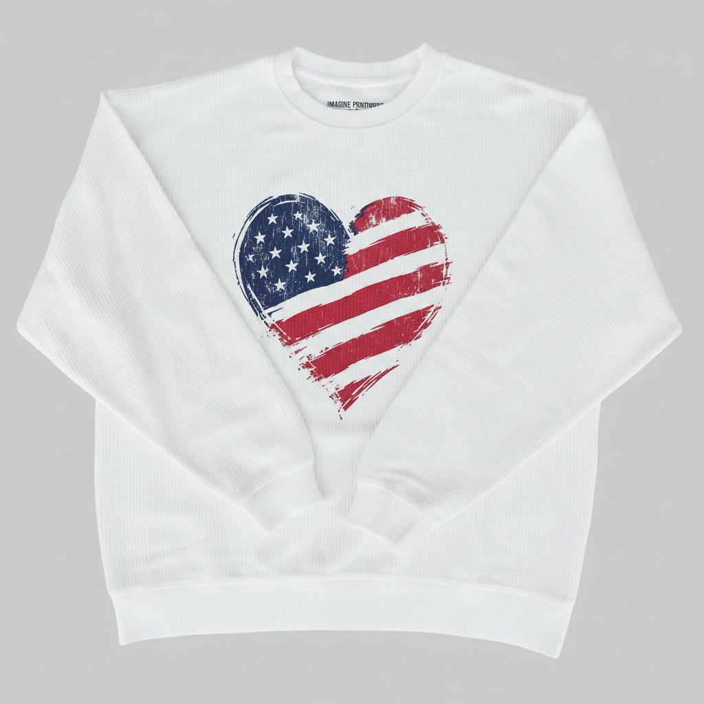 American Heart CozyCord Crewneck