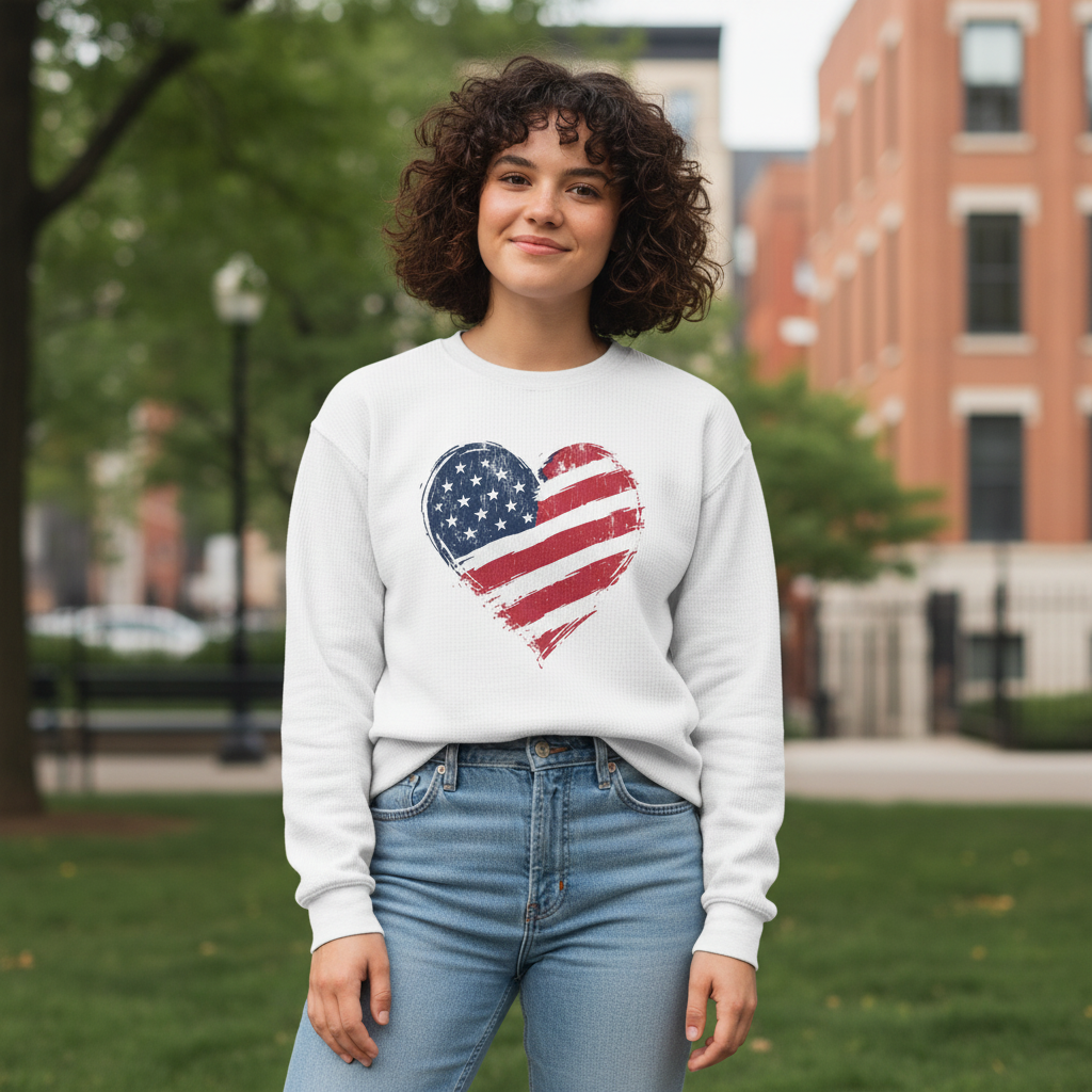 American Heart CozyCord Crewneck