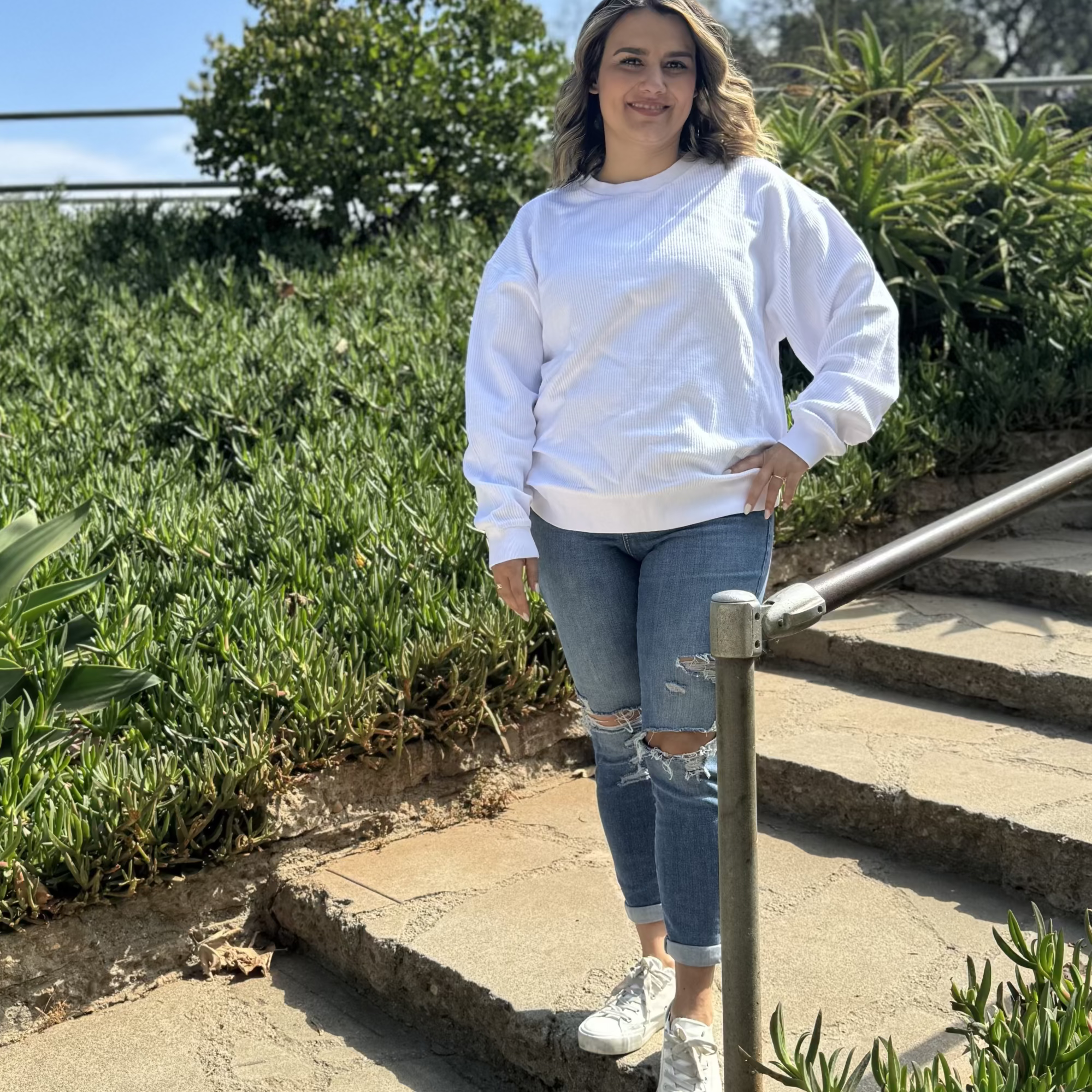 Faded CozyCord Crewneck