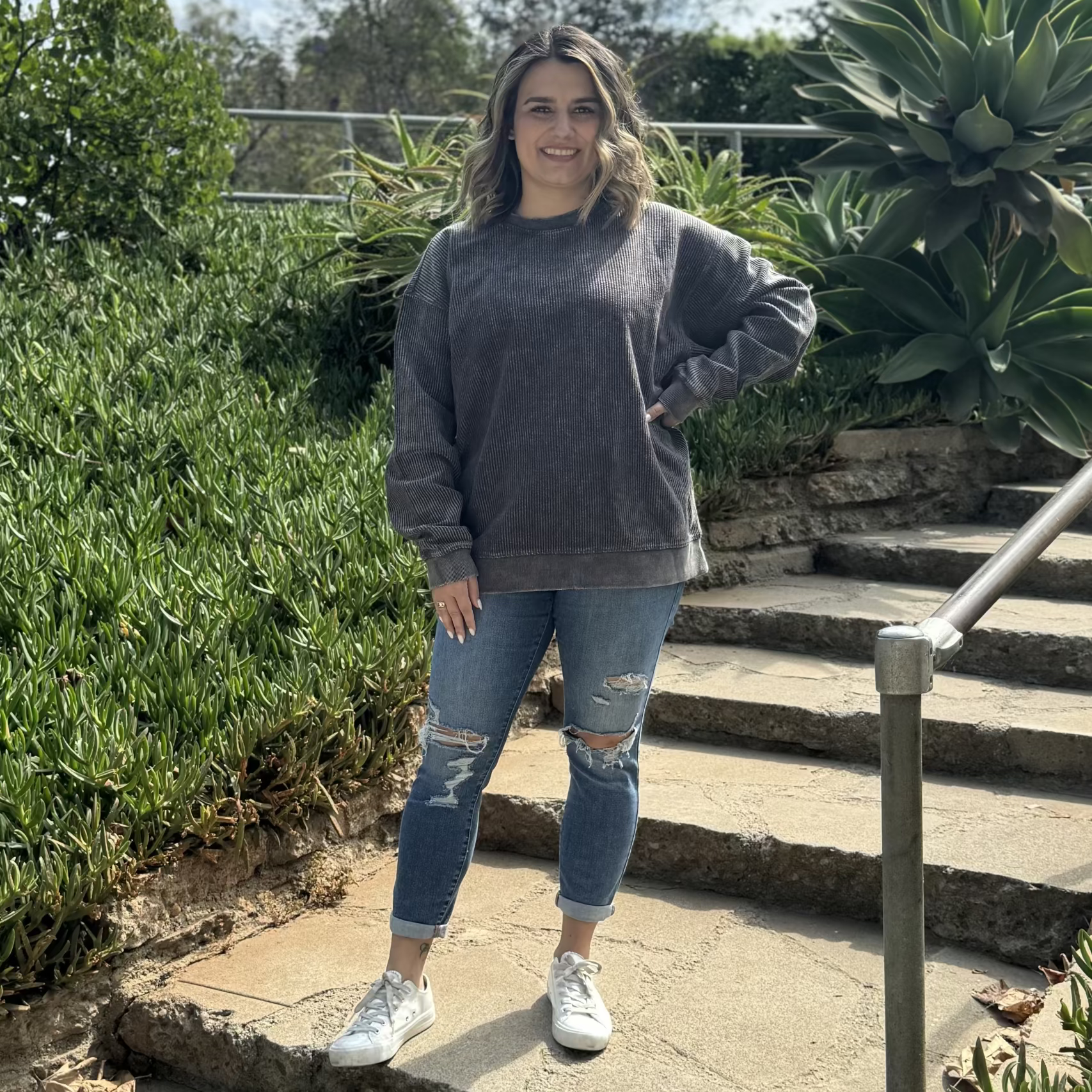 Faded CozyCord Crewneck