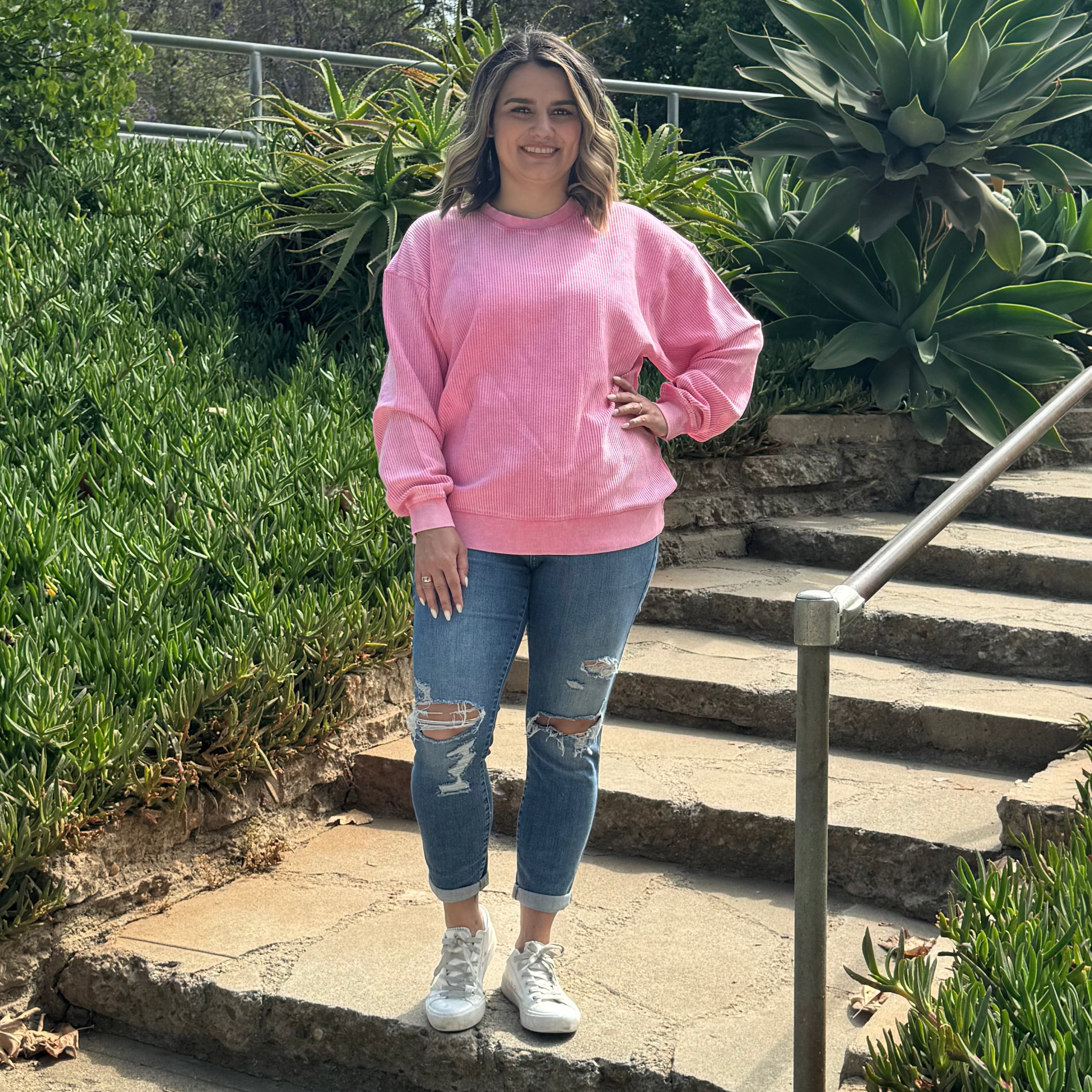 Faded CozyCord Crewneck
