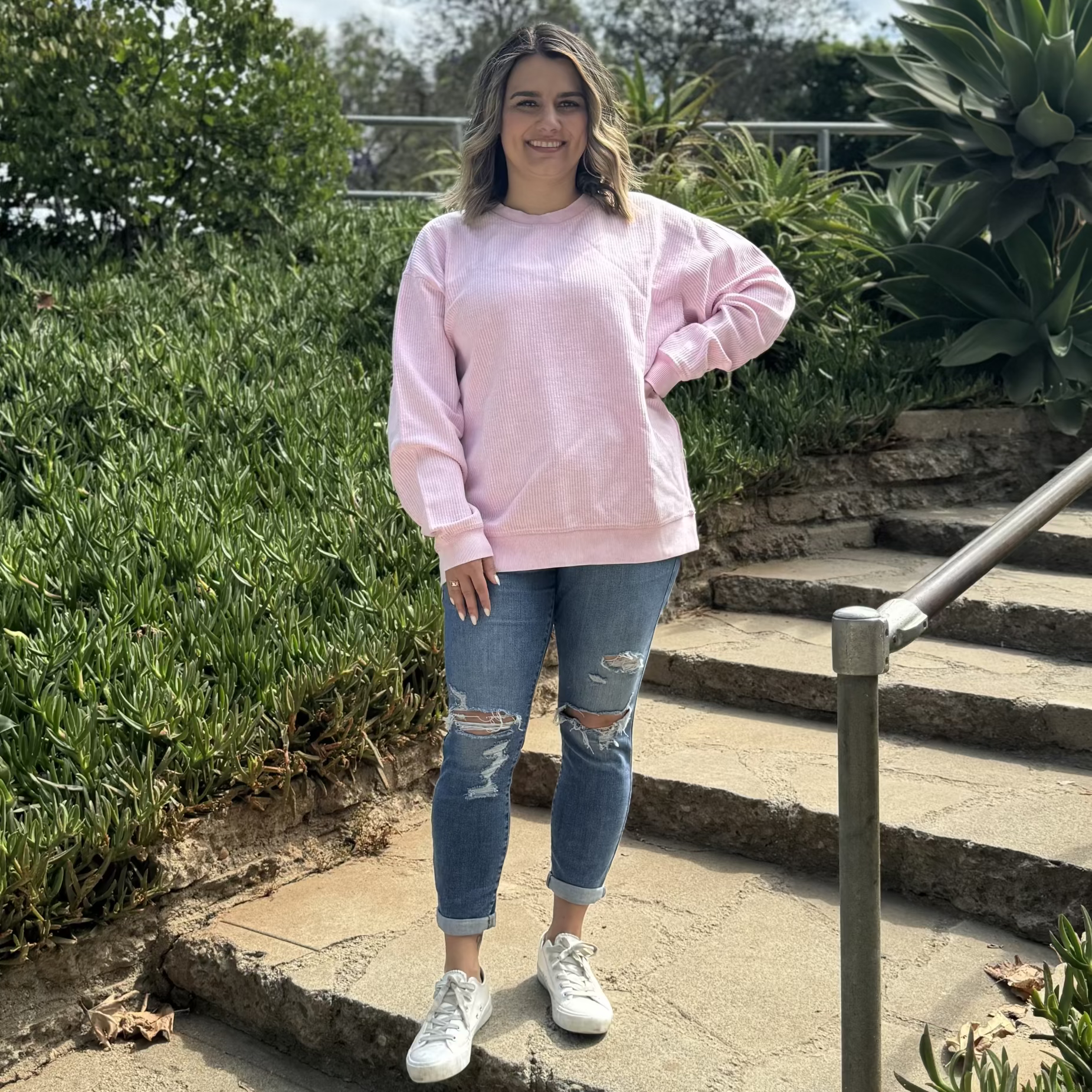 Faded CozyCord Crewneck