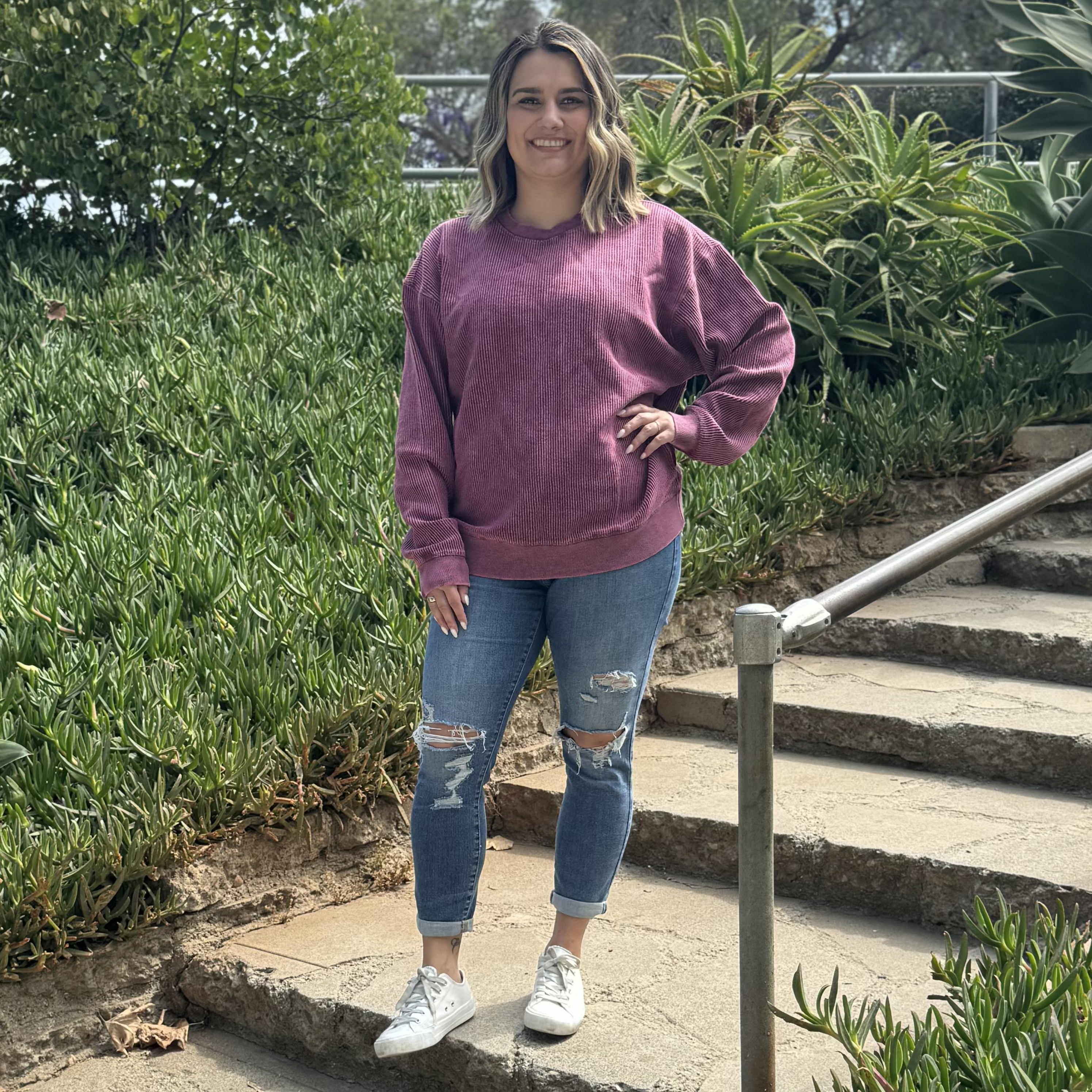 Faded CozyCord Crewneck