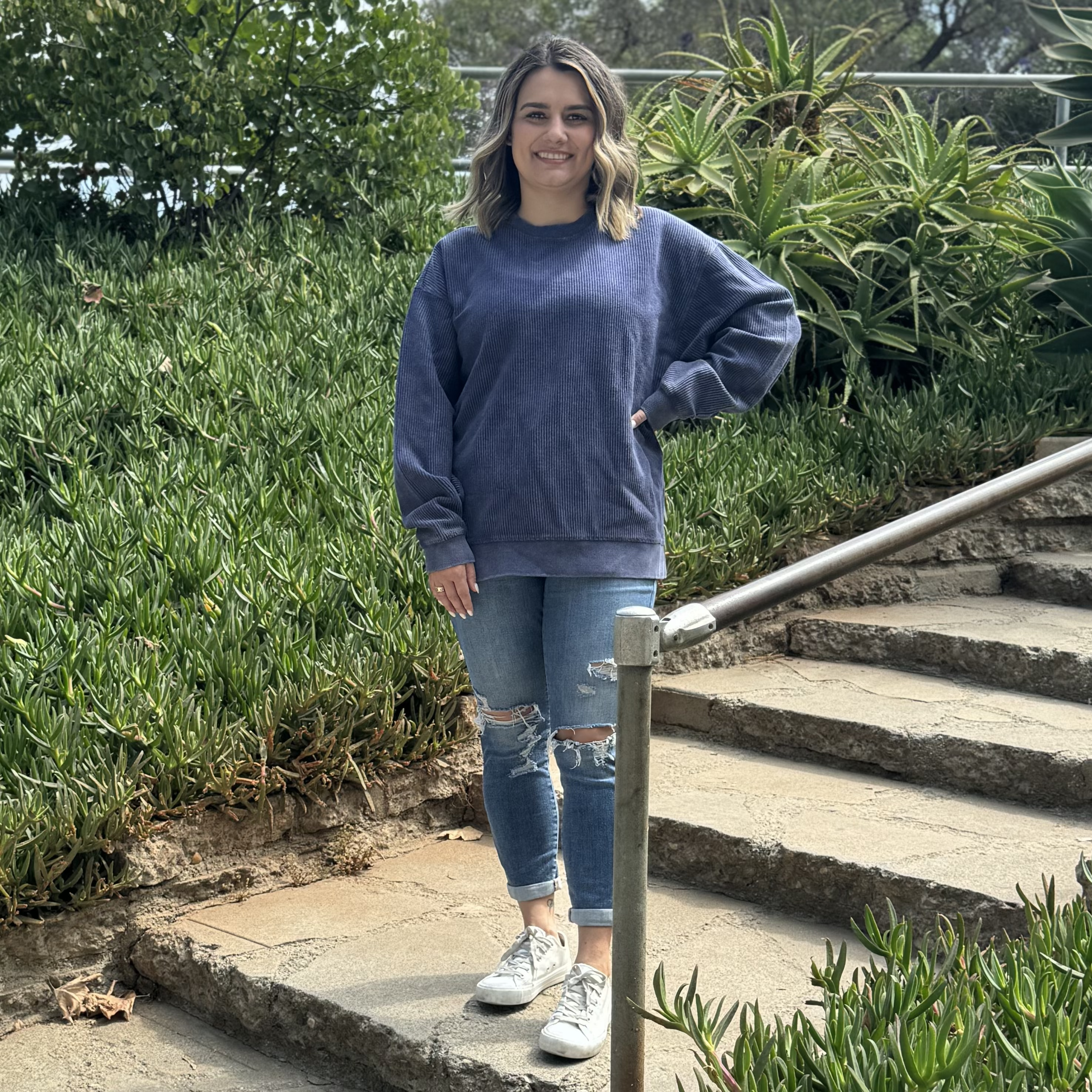 Faded CozyCord Crewneck