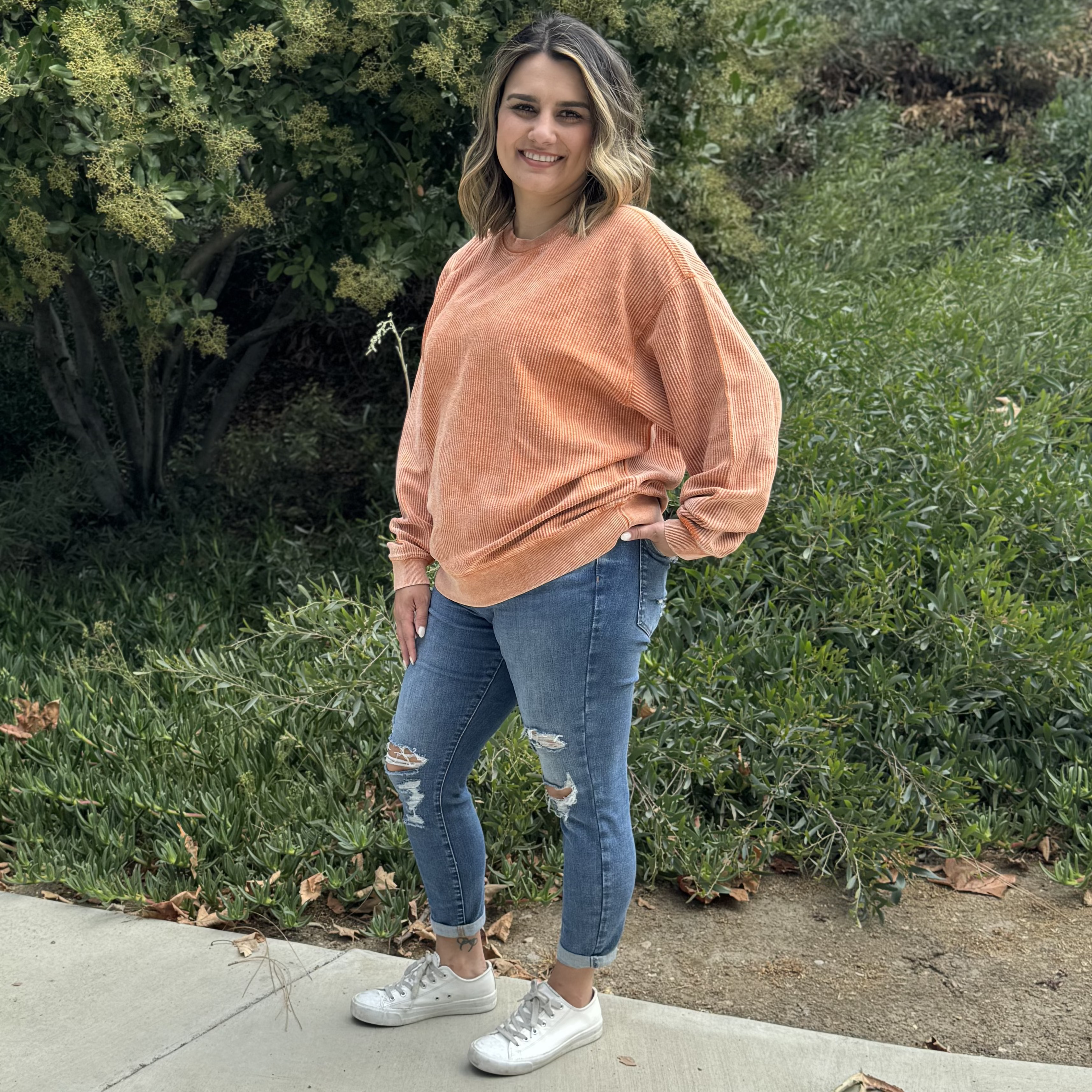 Faded CozyCord Crewneck