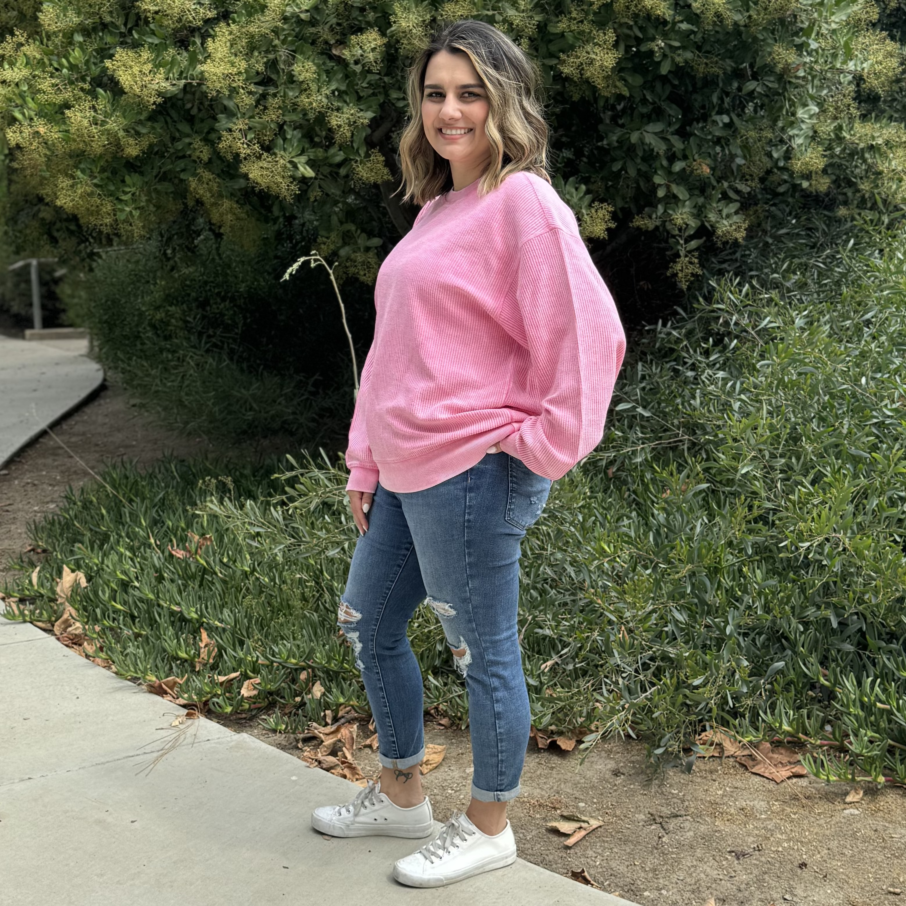 Faded CozyCord Crewneck