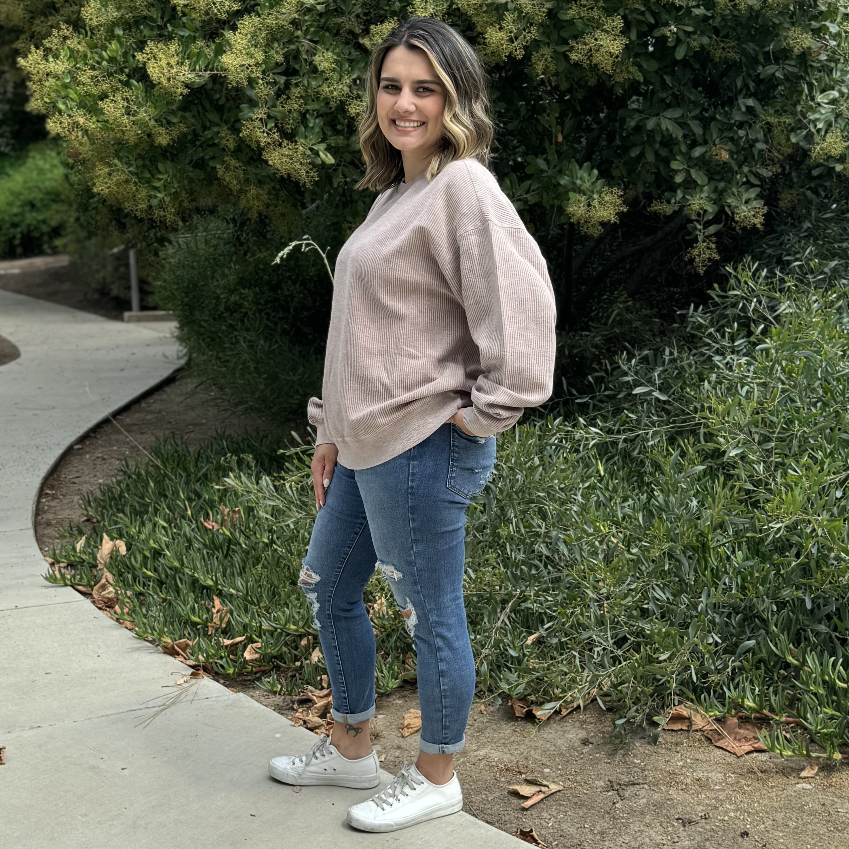 Faded CozyCord Crewneck