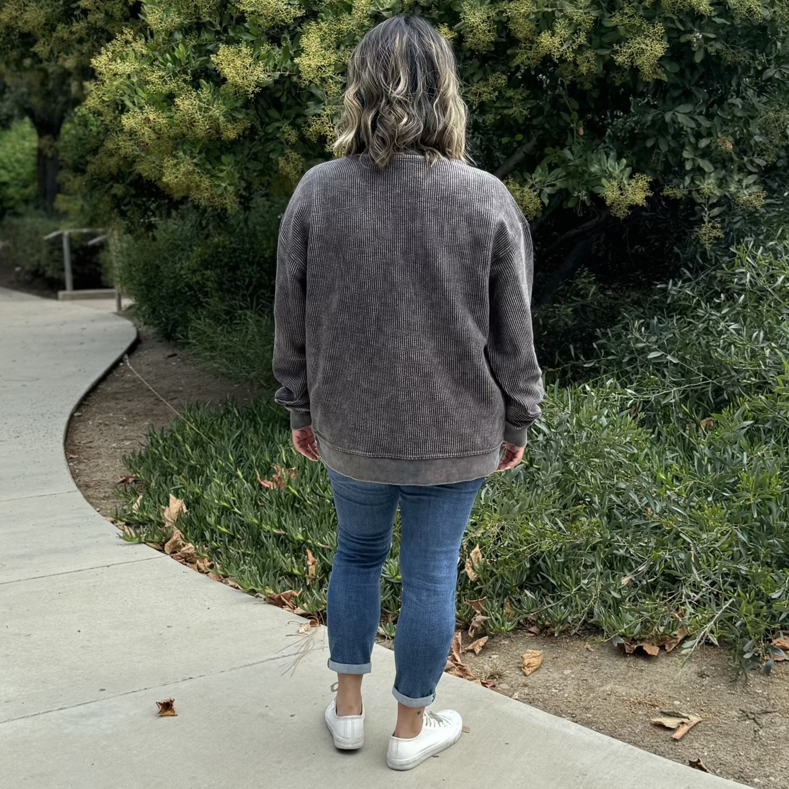 Faded CozyCord Crewneck