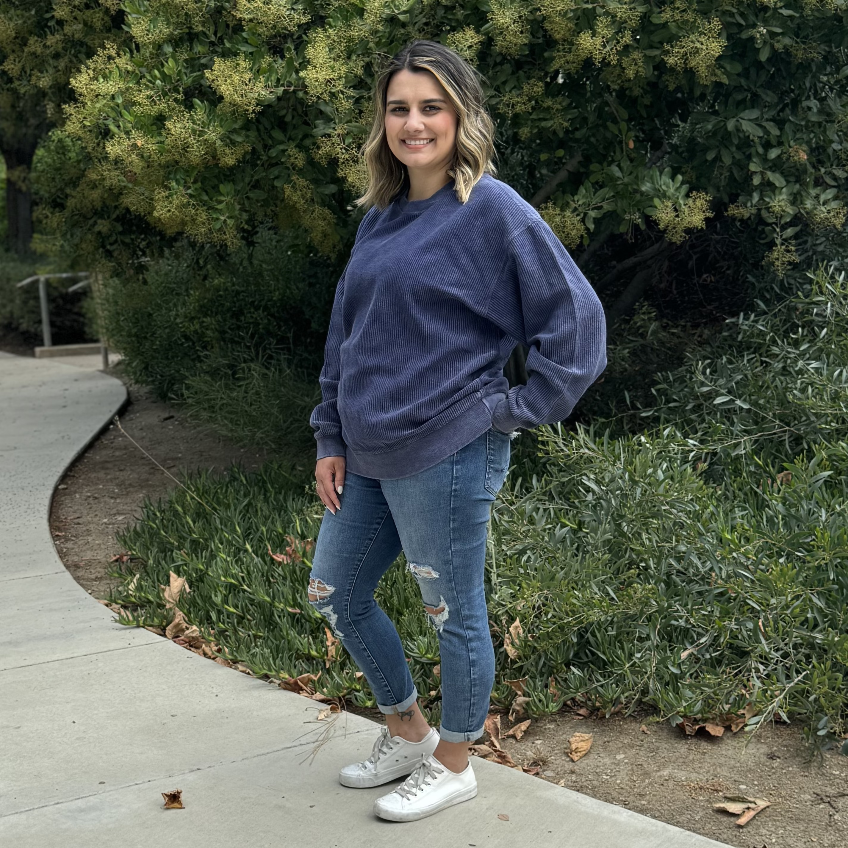 Faded CozyCord Crewneck