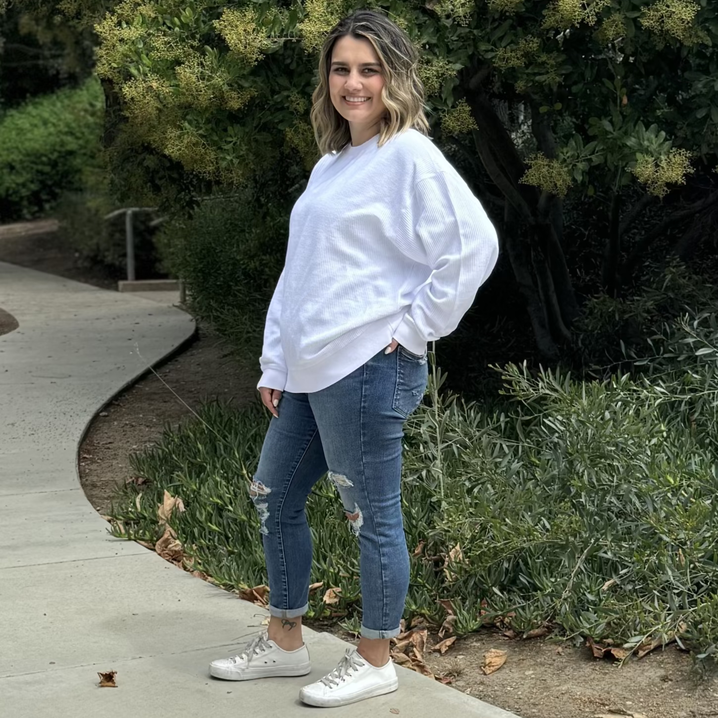 Faded CozyCord Crewneck