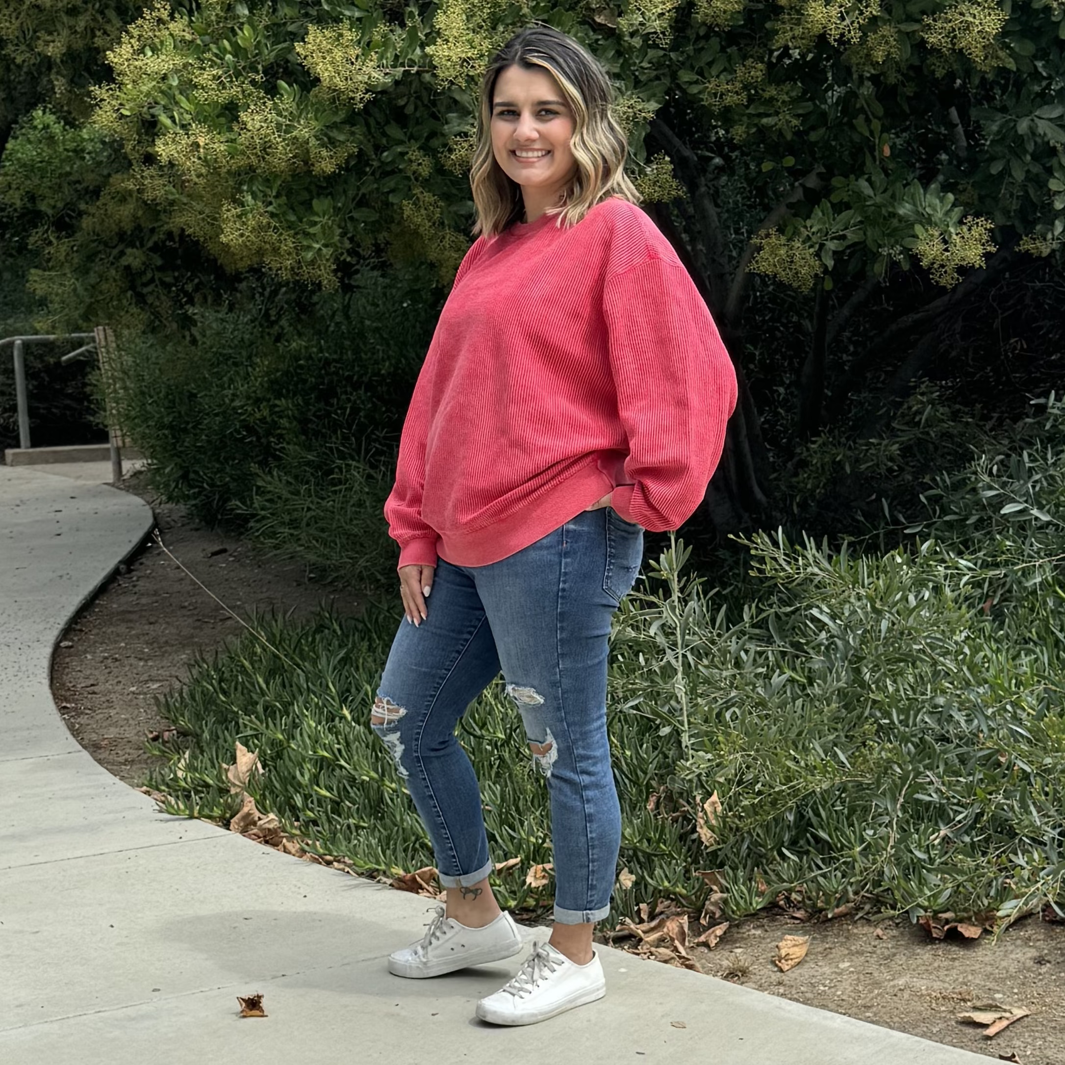 Faded CozyCord Crewneck