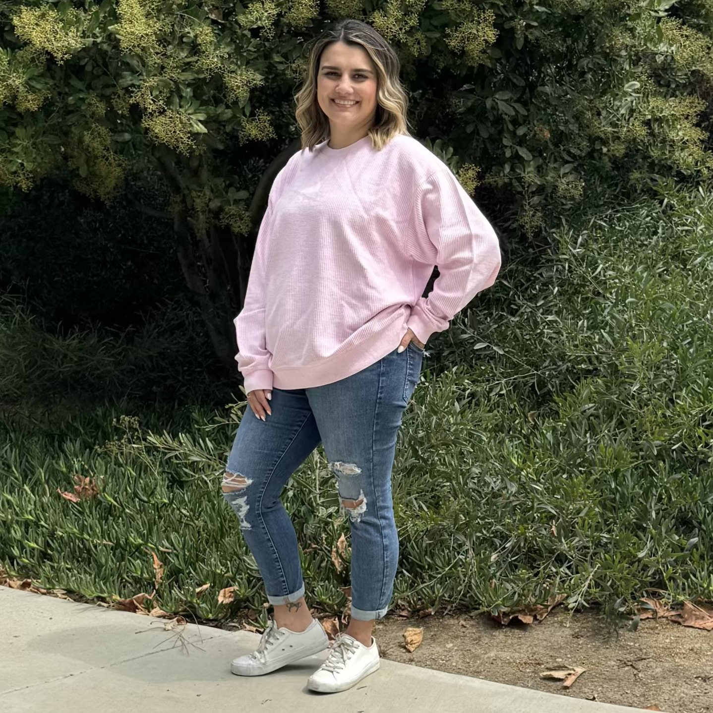 Faded CozyCord Crewneck