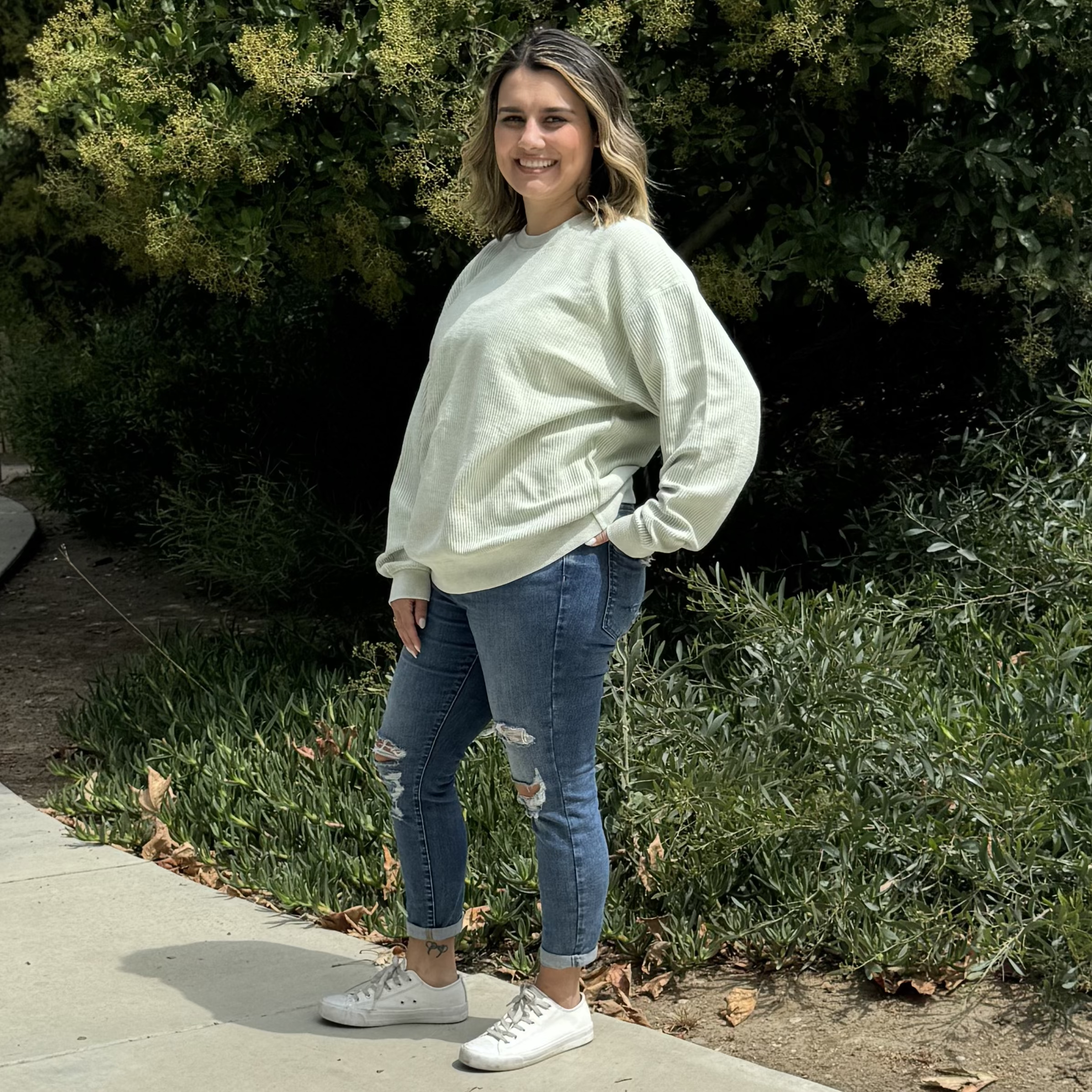 Faded CozyCord Crewneck