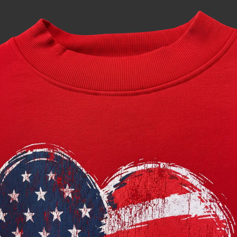 American Heart Mockneck Sweater