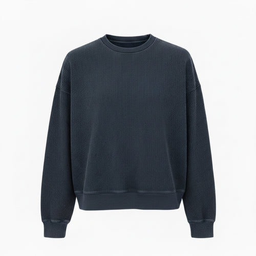 Faded Corded Crewneck