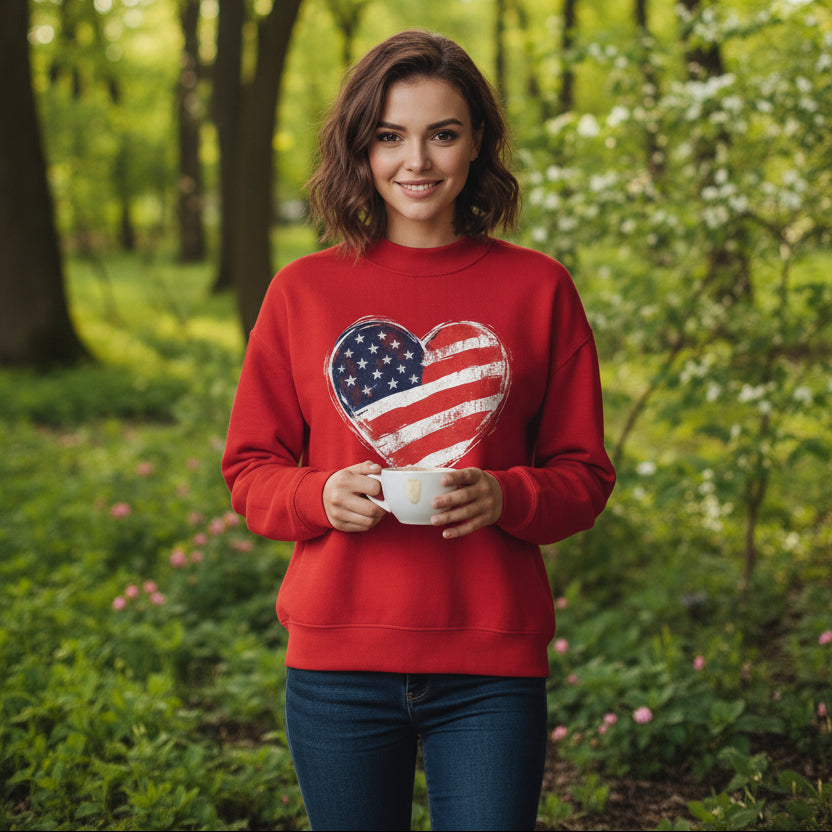 American Heart Mockneck Sweater
