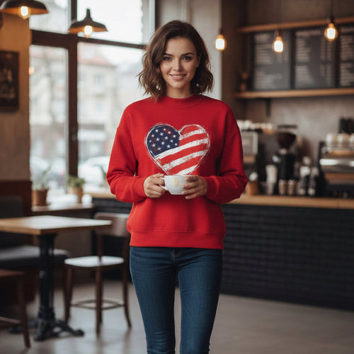 American Heart Mockneck Sweater