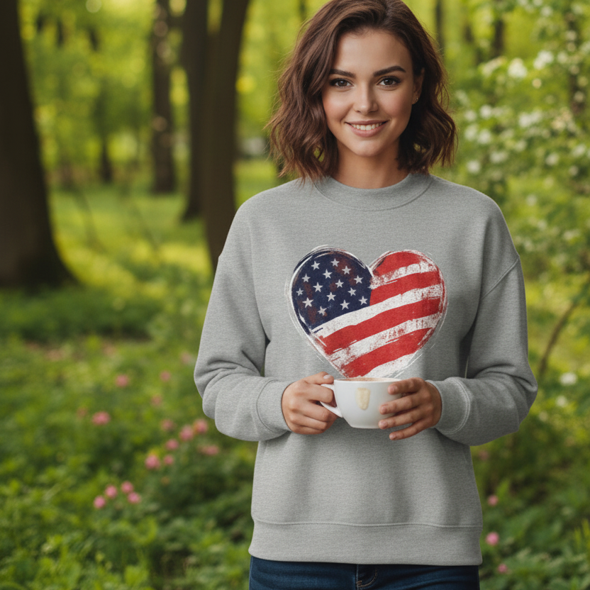 American Heart Mockneck Sweater