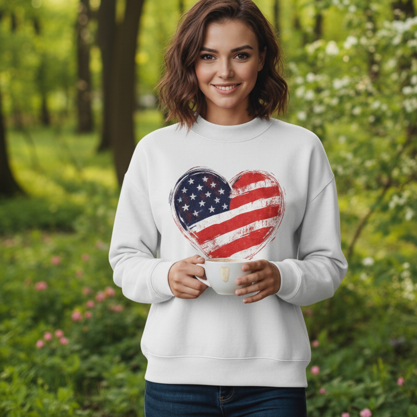 American Heart Mockneck Sweater